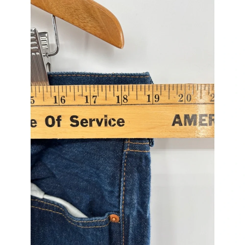 Levis 501 Mens 38x31 Y2K Style Clean Indigo Blue Denim Skater-Loose Fit